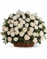Bountiful Rose Basket - Walker Funeral Homes